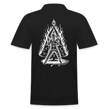 Ruse Sarcasme Horreur Noël Design - Polo Homme - noir - Dos - Kai (181cm)