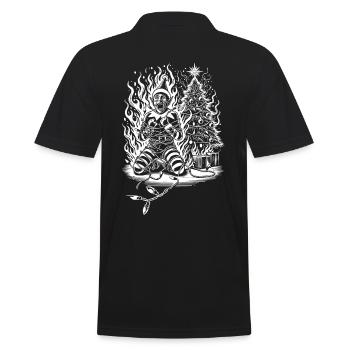 Sarcasme rusé Noël Horreur - Polo Homme - noir - Dos - Kai (181cm)