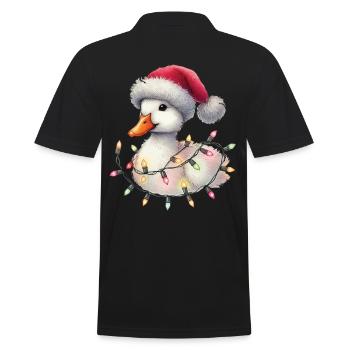 Chapeau de fées de Noël canard drôle - Polo Homme - noir - Dos - Kai (181cm)