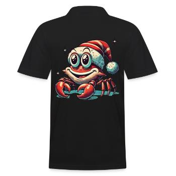 Noël Joyeux Cancer Avec Chapeau - Polo Homme - noir - Dos - Kai (181cm)