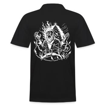 Sarcasme drôle Père Noël Chaos - Polo Homme - noir - Dos - Kai (181cm)