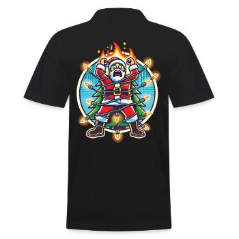 Père Noël Électrocution Chaos Désastre - Polo Homme - noir - Dos - Kai (181cm)