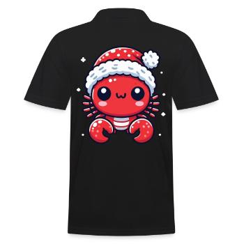 Douce joie de crabe de Noël - Polo Homme - noir - Dos - Kai (181cm)