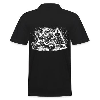 Électrocution du Père Noël sur le sapin - Polo Homme - noir - Dos - Kai (181cm)