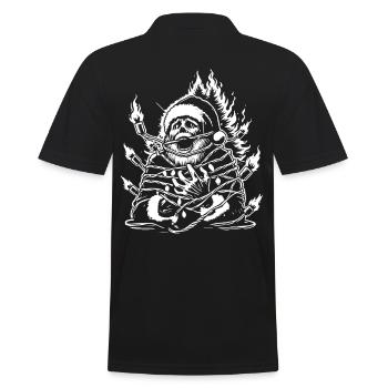 Noël pour Noël Muffle Sarcastique - Polo Homme - noir - Dos - Kai (181cm)