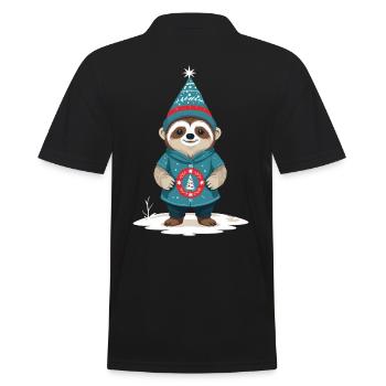 Gnome de paresseux confortable Gnome Gnome - Polo Homme - noir - Dos - Kai (181cm)