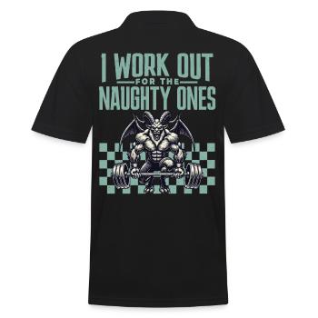 Krampus Workout Pour Noël Bad Boys - Polo Homme - noir - Dos - Kai (181cm)