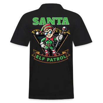 Aventure de Noël de la patrouille du Père Noël - Polo Homme - noir - Dos - Kai (181cm)