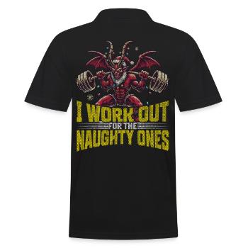 Krampus s’entraîne pour les effrontés - Polo Homme - noir - Dos - Kai (181cm)