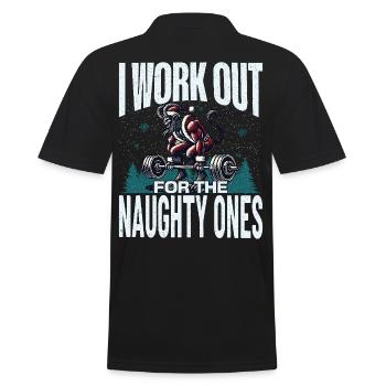 Krampus s’entraîne pour les vilains enfants - Polo Homme - noir - Dos - Kai (181cm)