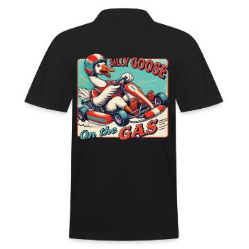 Aventure drôle et stupide de karting Go-Kart sur gaz - Polo Homme - noir - Dos - Kai (181cm)