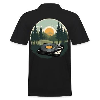 Nature Sounds Musique Tenue streetwear - Polo Homme - noir - Dos - Kai (181cm)