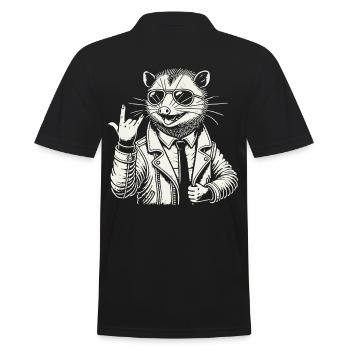 Festival de musique rock heavy metal Opossum - Polo Homme - noir - Dos - Kai (181cm)