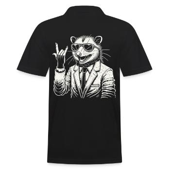 Opossum Rétro Rock Festival Heavy Metal - Polo Homme - noir - Dos - Kai (181cm)