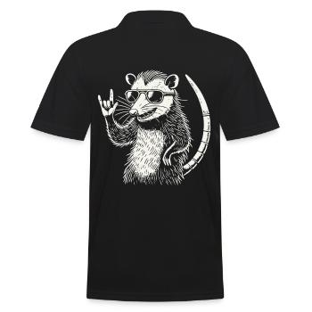 Opossum Heavy Metal Festival Rétro - Polo Homme - noir - Dos - Kai (181cm)