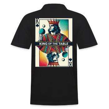 Rétro jouer au ping-pong king - Polo Homme - noir - Dos - Kai (181cm)