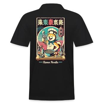 Shiba Hund Ramen Chefkoch Lustige Hunde Japan - Männer Poloshirt - Schwarz - Hinten - Kai (181cm)