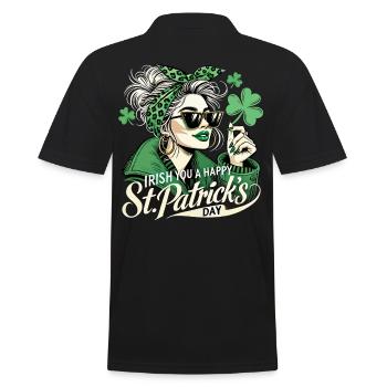 Style irlandais pour la Saint-Patrick - Polo Homme - noir - Dos - Kai (181cm)