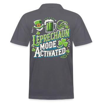 Le mode lutin active la Saint-Patrick - Polo Homme - charbon - Dos - Nico (186cm)