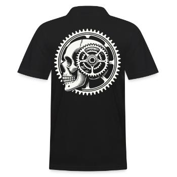 Vélo Skull Gear Adventure - Polo Homme - noir - Dos - Kai (181cm)