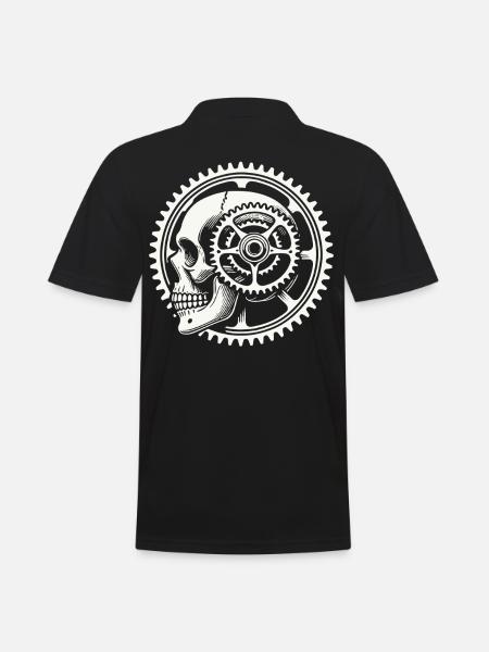 Bicycle Skull Gear Adventure - Men's Polo Shirt - black