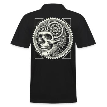 Amateurs de vélo Skull Gears - Polo Homme - noir - Dos - Kai (181cm)