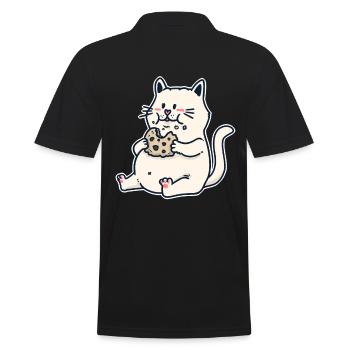 Chaton Chaton Cookie Fantasy Enfants Bébé Dessin Animé Noël - Polo Homme - noir - Dos - Kai (181cm)