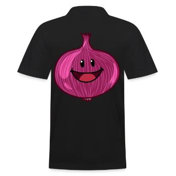 Onion Onions Vegetables Healthy Vegan Cooking Cook - Men's Polo Shirt - black - Back - Kai (181cm)