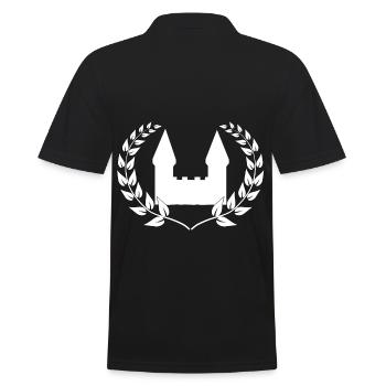 Castle castle fortress medieval - Men's Polo Shirt - black - Back - Kai (181cm)
