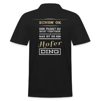 Cour | Hofer Ding | Sweat à capuche | Chemise | noir | nouveau - Polo Homme - noir - Dos - Kai (181cm)