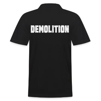 Power and Destruction Demolition - Men's Polo Shirt - black - Back - Kai (181cm)
