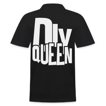 do it yourself queen - Handwerker Königin - Männer Poloshirt - Schwarz - Hinten - Kai (181cm)