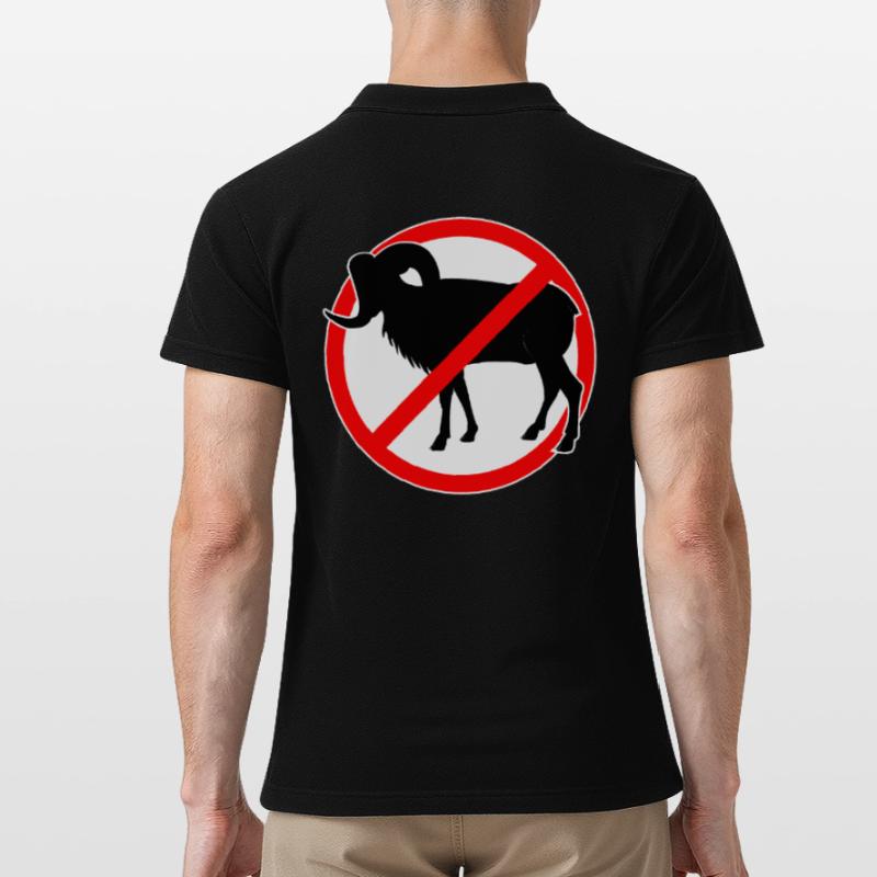 Ziegen oder Mufflons verboten - Ziege Männer Poloshirt