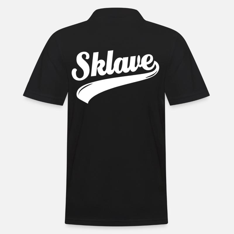Work Slavery - Slave - Men's Polo Shirt - black