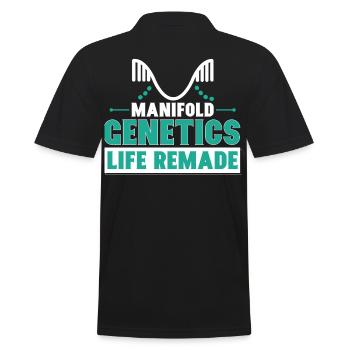 Manifold Genetics Life Remade - Men's Polo Shirt - black - Back - Kai (181cm)
