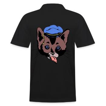Cat’s Head Sailor Sailor Ship Ahoi maritim - Polo Homme - noir - Dos - Kai (181cm)