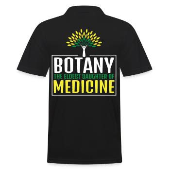Botany The Eldest Daughter Of Medicine - Men's Polo Shirt - black - Back - Kai (181cm)