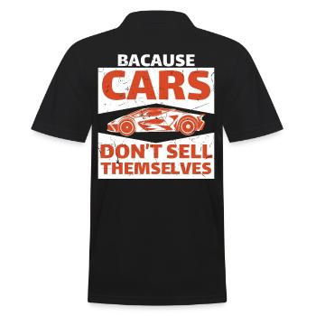 Life Is Too Short For Not Buying The Car - Men's Polo Shirt - black - Back - Kai (181cm)