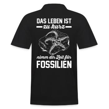 Geologe Fossiliensammler Paläontologie Geologie - Männer Poloshirt - Schwarz - Hinten - Kai (181cm)