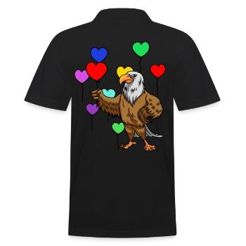 Eagle Anniversaire Félicitations Cadeau d’anniversaire - Polo Homme - noir - Dos - Kai (181cm)