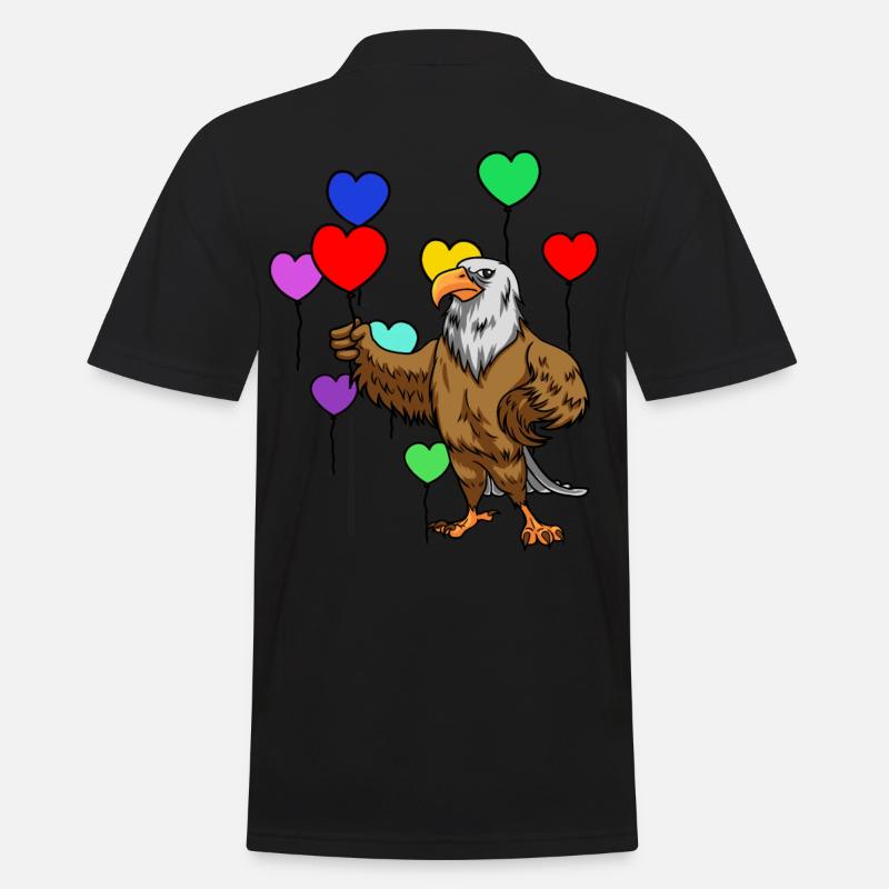 Adler Geburtstag gratulieren Geburtstagsgeschenk - Männer Poloshirt - Schwarz
