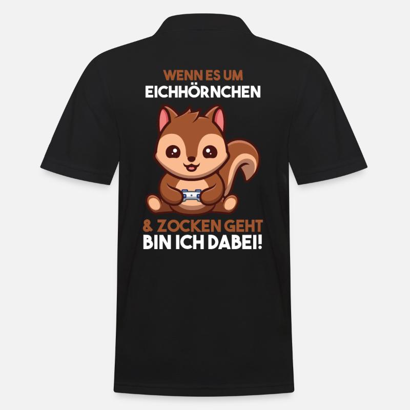Erdmännchen - Männer Poloshirt - Schwarz