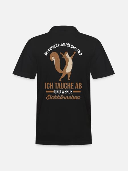 Erdmännchen - Männer Poloshirt - Schwarz