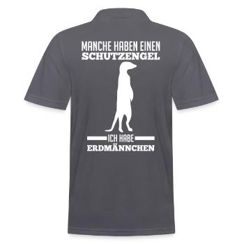 Erdmännchen - Männer Poloshirt - Anthrazit - Hinten - Nico (186cm)