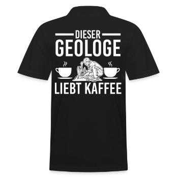 Geologie Fossiliensammler Fossilien Kaffee Geologe - Männer Poloshirt - Schwarz - Hinten - Kai (181cm)