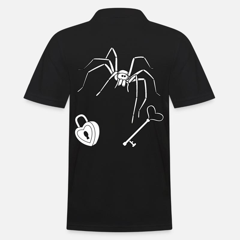 Horreur Halloween Spider Key Lock Guard - Polo Homme - noir