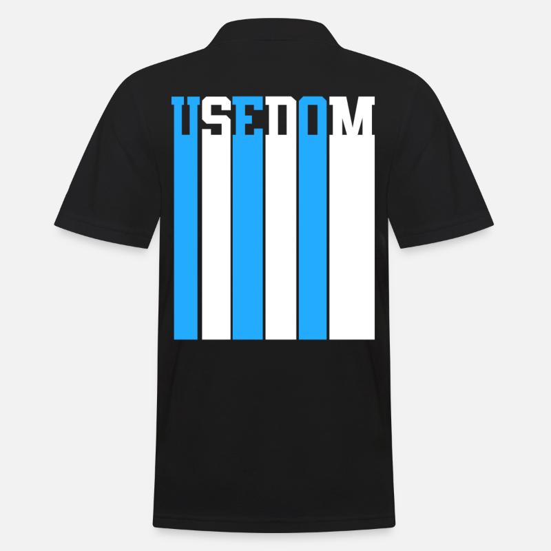 Ostsee Usedom - Männer Poloshirt - Schwarz