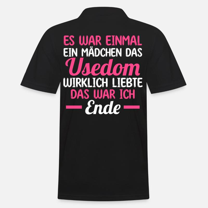 Ostsee Usedom - Männer Poloshirt - Schwarz
