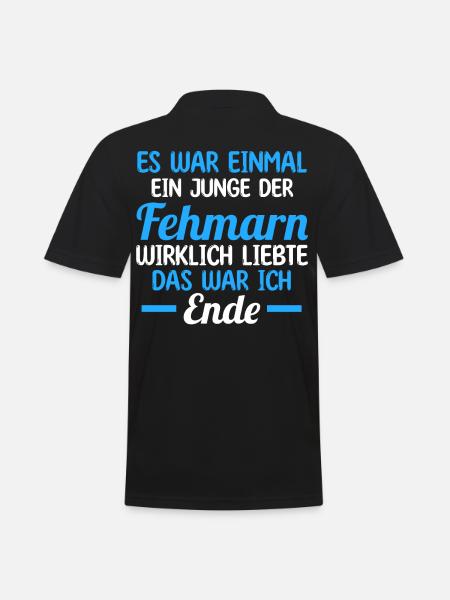 Ostsee Fehmarn - Männer Poloshirt - Schwarz