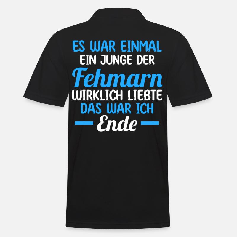 Ostsee Fehmarn - Männer Poloshirt - Schwarz